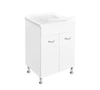 Dianhydro Lavoir avec Meuble en Hydrofuge et Table en polypropylène 60 x 60 cm