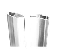 Dianhydro - Paire de joints de fermeture magnétique pour porte de cabine de douche essentielle 190 cm - Métal avec panneaux en verre - Gris