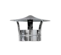 DianKamin Chapeau chinois avec Base ronde galvanisé - Diam. 140