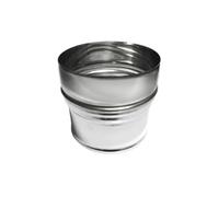 DIANKAMIN DIANFLEX_8033408873466 Augmentation INOX pour conduits de fumée diamètre mâle M 150 Femelle F 200, Multicolore