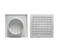 DianKamin Dianhydro Grille d'aération carrée avec entrée circulaire - Ø 100