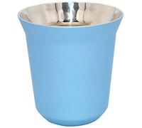 Diano Tasse isotherme en acier inoxydable, petite tasse à expresso métel, double paroi isolée thermiquement, tasse à café capsule 160 ml, bleu clair