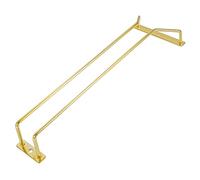 Dianoo Porte-verres à vin doré de 35,5 cm, support pour verres à vin sous armoire, support à suspendre pour cuisine, bar, 1 rangée