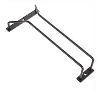 Dianoo Porte-verres à vin noir de 24,5 cm, support de rangement sous armoire, support de verres à pied sous étagère, cintre de rangement pour verres à vin pour bar et maison