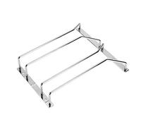Dianoo Support De Verre à Vin Sous Cabinet Pendaison Support De Verres à Pied Titulaire Avec Des Vis Finition Chromée 27cm 2 Rangées