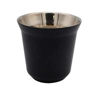 Dianoo Tasse à café/espresso Coupes en acier inoxydable, à double paroi isolé Capsule thermique tasse à café Noir
