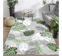dianshangpuzi Tapis De Mode Doux Personnalisable Romantique Feuille Verte Plante Tropicale Salon Chambre Tapis Décoration De La Maison Impression 3D 80X150 Cm