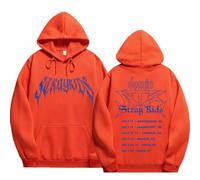DianShao Stray Kids Dominate Sweat à capuche - Sweat à capuche K-Pop Tour Merch avec ourlet pour les fans, Orange, M