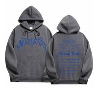 DianShao Stray Kids Dominate Sweat à capuche - Sweat à capuche K-Pop Tour Merch avec ourlet pour les fans, gris foncé, M