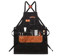 DianShao Tablier De Coiffure Homme Et Femme Coiffeur Vêtements De Travail Café Lait Thé Boutique Outillage De Coiffure Noir_Enfants