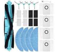 DianSung accesorios para Cecotec Conga 8290 Power Ultra Home Genesis／7490 Immortal X-Treme aspiradora pieza de repuesto, 1 cepillo principal, 4 paño, 4 bolsas de polvo, 4 cepillos laterales, 4 filtros