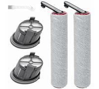 DianSung Brosse à rouleaux de pièces de rechange pour Dreame H14 AE accessoires l'aspirateur humide et sec, 2 Brosse rotative de rechange + 2 Filtre de rechange + 1 brosse d