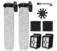 DianSung Brosse à rouleaux+Filtre pour Rowenta X-Clean 2/X-Clean 4 Rechange | Pièces de accessoires l'aspirateur humide et sec, 2 Brosse rotative + 2 HEPA Filtre + 1 Brosse Latérale