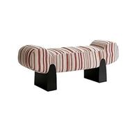DIANXI Banc de Canapé Ottoman Banc rembourré en Tissu Bois Massif - Tabouret Long créatif Minimaliste for entrée, Chambre à Coucher, vestiaire(B,100x40x45cm)