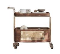 DIANXI Canapé Table Basse Table à thé Simple for Salon, Meuble de Rangement Mobile, étagère rétro
