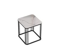 DIANXI Canapé Table Basse Table d'angle de Luxe Minimaliste Italienne, Table d'appoint en Dalle Pierre, Petite carrée, Moderne et Simple, for Balcon, Basse, Meuble for canapé