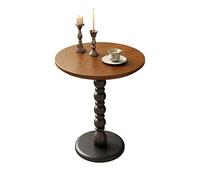 DIANXI Canapé Table Basse Table d'appoint de canapé Vintage américaine, Table d'angle Style Antique, Basse français for Salon, Petite Ronde décontractée