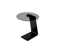 DIANXI Canapé Table Basse Table d'appoint de Luxe Style Italien, canapé, Table d'angle en Verre for Salon, Petite Basse Ronde Moderne