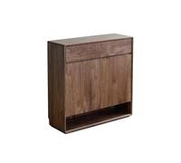 DIANXI Étagère à Chaussures d'entrée Meuble de Rangement à Chaussures en Noyer Massif (100 x 35 100 cm), Console d'entrée, Meuble for Salon ou Chambre