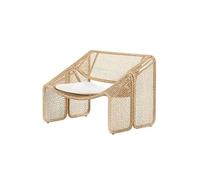 DIANXI Petits Canapés Canapé d'extérieur en rotin for Loisirs, Cour, Balcon, Petit canapé, Table Basse, Meubles Canapé pour Chambre