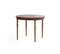 DIANXI Table à Manger Moderne Solid Wood Retro Round Restaurant Dining Table, Cafe Dessert Shop Bar, Home Sitting Living Room Kitchen Furniture