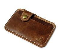 DIANXI Titulaire de la Carte de Visite Vintage Leather Credit Card Business Mini Card Wallet Business Card Holder Present Card Holder Organizer(A)