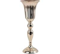 Dianzan Jarrón Dorado Para Centro De Mesa, Jarrones Modernos Decorativos Sencillos, Jarrón De Metal Con Forma De Trompeta, Soporte Para Arreglos Florales Para Decoración De Mesa De Boda O Fiesta.