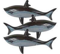 Dianzan Jouet Gonflable Requin 3 Pièces pour Enfants, Jouet Gonflable À Chevaucher pour Plage, Piscine, Fête, Le Jeu De Natation, Accessoires De Fête À Piscine