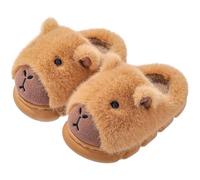Dianzan Pantuflas De Animales De Peluche Con Dibujos De Carpincho Para Interior, Cálidas, De Algodón, Antideslizantes, Para Invierno, Para Suelo, Para Interiores Y Esponjosas.