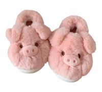 Dianzan Pantuflas De Peluche De Animales, Pantuflas De Cerdo Novedosas, Lindas Y Suaves Pantuflas De Felpa Para CASA, Mullidas Y Cálidas Para Invierno, Para Mujeres Y Hombres.