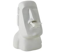Dianzan Porte-boîte À Mouchoirs en Forme De Statue Moai De L'île De Pâques, Boîte À Serviettes Rétro, Boîte À Mouchoirs avec Portrait De L'île De Pâques, Étui À Serviettes pour Hôtel, Maison, Café