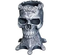 Dianzan Pot De Fleurs, Vase Tête De Mort Halloween en Résine, Pot De Fleurs, Pot De Fleurs, Ornements Tête De Mort, Vase À Fleurs