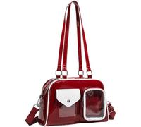 Dianzan Sacs Bandoulière Kawaii avec Fenêtre Transparente, Grande Capacité, Messager Ita, Uniforme Transparent Mignon pour Femmes