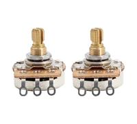 DIAO79NI Lot de 2 potentiomètres 18 cannelures 15 mm B250K pour guitare Fender Stratocaster Telecaster Guitare basse