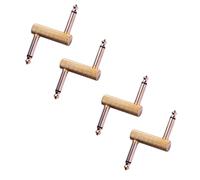 DIAO79NI Lot de 4 coupleurs à pédale de type TZ pour guitare 0,6 cm, doré