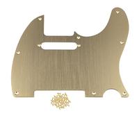 DIAO79NI Pickguard télécommandé en aluminium anodisé à 8 trous pour guitare électrique américaine / mexicaine Fender American Standard Telecaster de style moderne (or champagne)