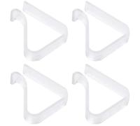 DIAONIAN 4 Pièces Pince Nappe,Pince Table Nappe,Pince A Nappe,Attache Nappe De Table Exterieur,Accroche Nappe Exterieur,Crochet Nappe Table Exterieur,Pince Transparent pour Nappe De Table Exterieur