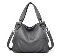 DIAOZI Sacs à Main Portés Main Femme Pas Cher Grand Sac a Main pour les Cours Lycée Sac à Main Femme Tendance Vintage pour les Travail, Études, Loisirs, Shopping Gris