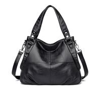DIAOZI Sacs à Main Portés Main Femme Pas Cher Grand Sac a Main pour les Cours Lycée Sac à Main Femme Tendance Vintage pour les Travail, Études, Loisirs, Shopping Noir