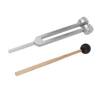 Diapason 128 Hz, Alliage D'aluminium avec Marteau en Silicone et Outil D'entretien, pour le Plaisir Quotidien, Appareil Non Médical, Offre une Réponse en Fréquence Précise