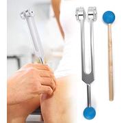 Diapason 136,1 Hz, diapason en alliage d'aluminium basse fréquence c Diapason énergétique avec marteau idéal pour nettoyer le corps et l'esprit