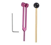Diapason de relaxation pour yoga - Diapason thérapeutique 128 Hz - Diapason à haute fréquence - Thérapie de yoga et pratique de relaxation - Ensemble de baguettes d' de thérapie sonore pour yoga