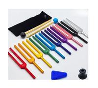 Diapason Diapason en alliage d'aluminium 432hz, ensemble de couleurs, diapasons sonores, Instruments Percussion musicale(432hz SET)
