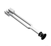 Diapason en acier inoxydable 128 Hz C Tone avec 2 styles de réglage à vis manuelle pour un réglage précis et une durée sonore prolongée avec sac (B)
