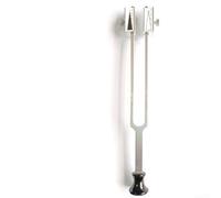Diapason en alliage d'aluminium 128 Hz C Tone pour évaluation neurologique et physiothérapie avec échelle semi-quantitative finition argentée (A)
