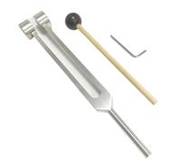 Diapason Ensemble de diapasons 128 Hz, diapason bio-acoustique en alliage d'aluminium, coloré réglable(Silver-pommel)