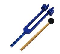 Diapason Ensemble de sept diapasons colorés for la méditation, outils sonores en alliage d'aluminium, Instrument de Percussion(Dark blue)