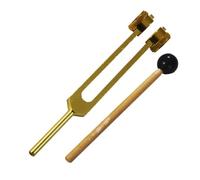Diapason Ensemble de sept diapasons colorés for la méditation, outils sonores en alliage d'aluminium, Instrument de Percussion(Yellow)