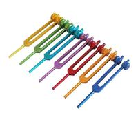 Diapason Ensemble de sept diapasons colorés for la méditation, outils sonores en alliage d'aluminium, Instrument de Percussion(Set)