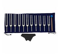 Diapason Harmoniseur Guérison Méditation Par Résonance, Ensemble De 11 Diapasons, Cadeau For Le Yoga Bouddhiste, Avec Tissu Et Sac Marteau En Silicone, For La Guérison Complète Du Corps, Chakras